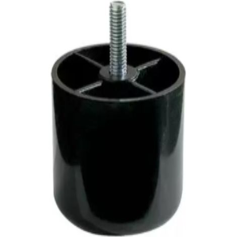 CONMETALL - PIEDINO IN PLASTICA CON PERNO 10CM