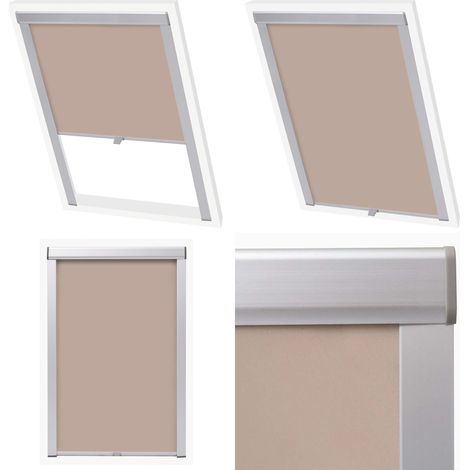 Store occultant roulant Beige CK04 - Stores Vénitiens - Stores En Toile - Rideaux Occultants - Stores Pour Fenêtres De Toit - Velux - Home & Living (1/5)