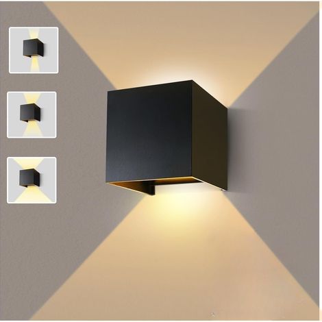 Applique murale extérieure à angle de faisceau réglable, éclairage extérieur LED, lumière chaude, convient à une utilisation intérieure/extérieure (1/5)