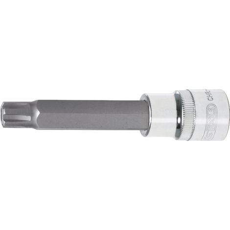 1/2" CHROMEplus Bit-Stecknuss RIBE mit Stirnlochbohrung,lang,M12 (1/3)