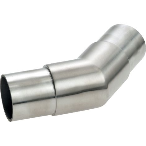 CROSO Eckbogen rund 45° für Rohr ø 42,4 x 2,0 mm, Edelstahl geschliffen V2A (1/3)