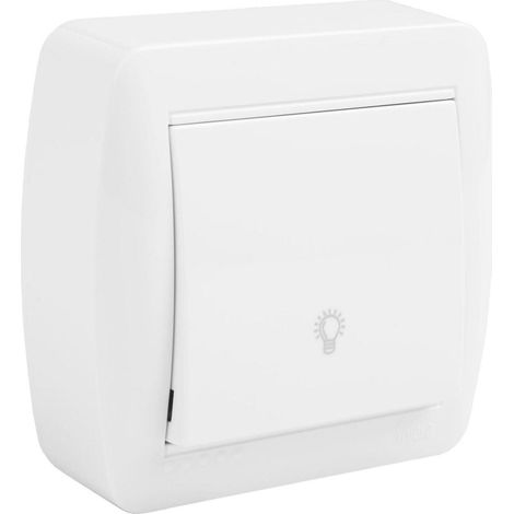 Pulsatore luce serie MURAL 10A 250V bianco