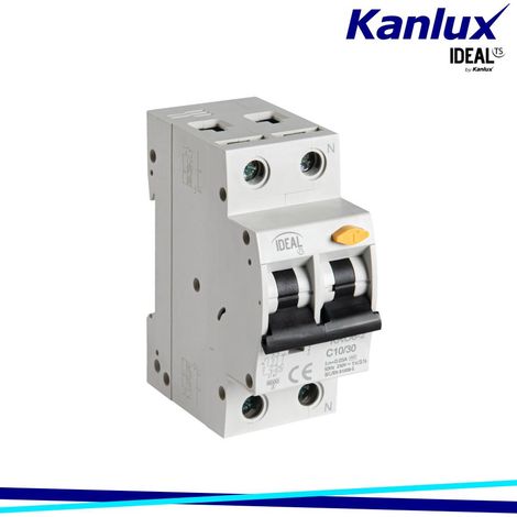INTERRUTTORE MAGNETOTERMICODIFFERENZIALE 6KA 2P KRO6-2/C10/30 - KANLUX (1/3)