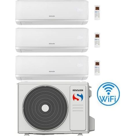 Climatizzatore Condizionatore Sinclair Ray Trial Split Inverter R32 9000 + 9000 + 9000 BTU con U.E MV-E21BI2 Classe A++/A+ (1/5)