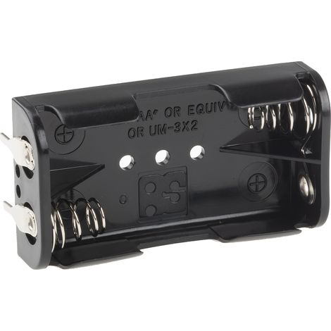 Porte-pile 2 x RS PRO AA, raccordement Circuit imprimé ( Prix pour 1 ) (1/3)