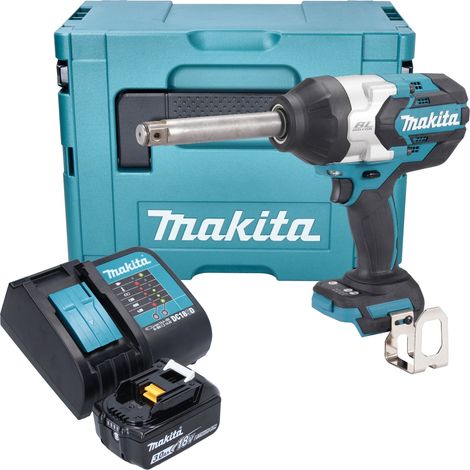 Atornillador de impacto a batería Makita DTW 1005 SF1J 18 V 1360 Nm 3/4" sin escobillas + 1 batería de 3,0 Ah + cargador + Makpac