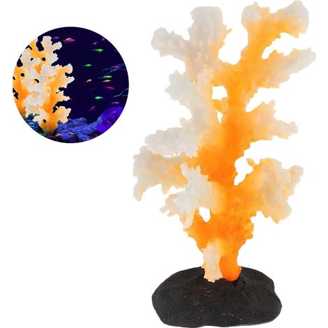 1 paquet de corail à effet lumineux, ornements pour plantes coralliennes, décoration d'aquarium. (1/5)