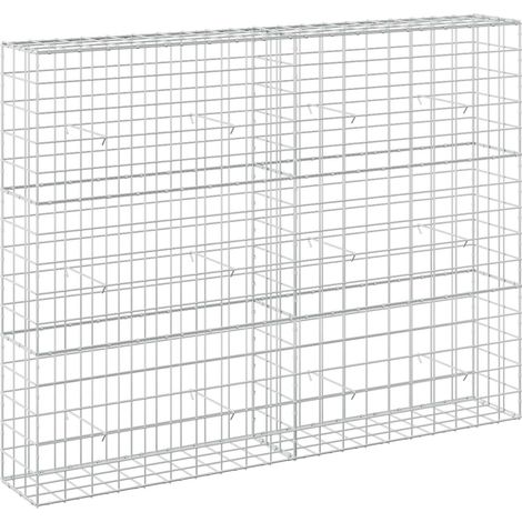 Gabione mit 3,5 mm Draht und 10x10 cm Maschen 200x30x150 cm vidaXL (1/5)