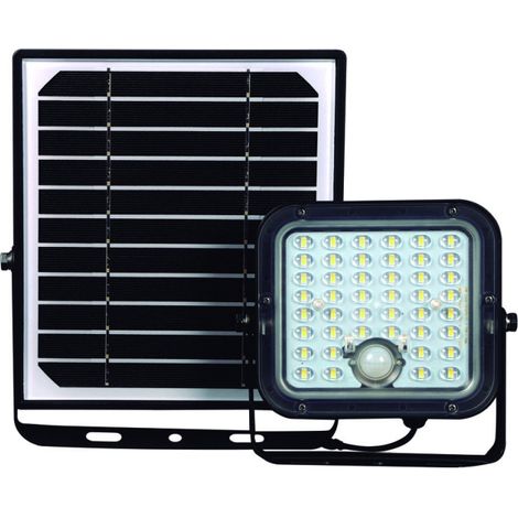 Proyector LED con detector de presencia y panel solar remoto CUBE 1.500 lm VELAMP (1/3)