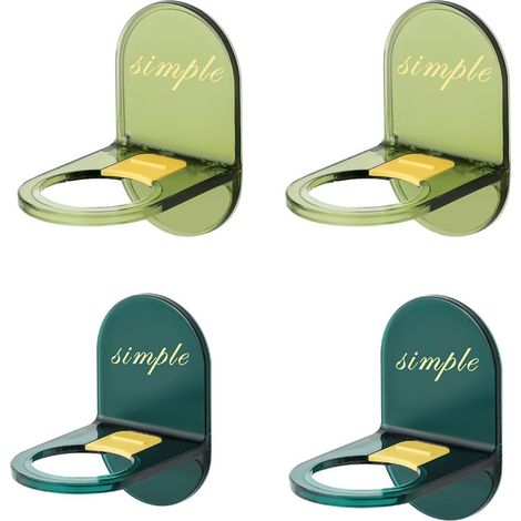 Porte-gel douche perforé gratuit pour salle de bain (lot de 8), porte-shampoing mural, porte-gel douche de luxe (1/5)