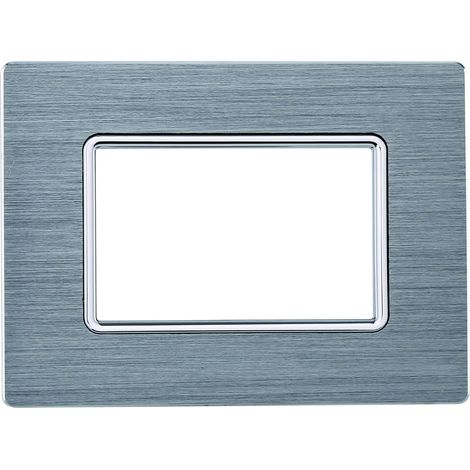 ETTROIT MT86411 4P Aluminiumplatte, goldfarben, kompatibel mit Bticino Matix (1/2)