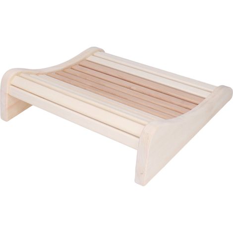 Oreiller Sauna pour le Dos en Bois - Confort Ergonomique, Soulagement des Douleurs et Détente Pratique
