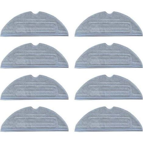 Almohadillas para fregona Outad® para Roborock S8/S7 S7+ T7 T7 Plus (8 piezas), toallitas para Roborock S8, paños de limpieza lavables 8 piezas-Crezuo-Crezuo (1/4)