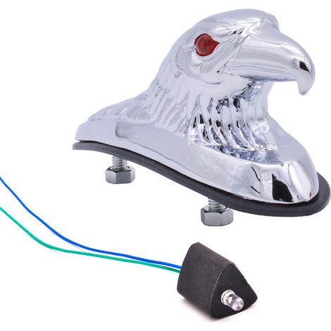 Ornement universel en forme de tête d'aigle, statue, garde-boue avant pour moto, quad, moto tout-terrain, cadre et accessoires, capot de voiture (1/4)