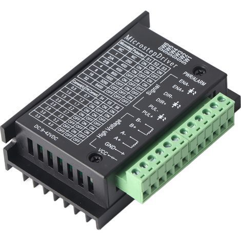1 Stück 160-W-Schrittmotorsteuerung, 9–40 V Spannung, 0,5–4 A einstellbarer Strom, 32 Mikroschritt-Modul (1/5)