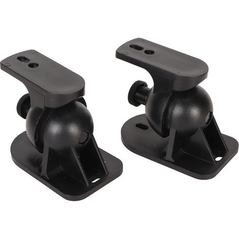 Lot de 2 supports muraux pour haut-parleurs, gain de place, installation facile, support mural flexible et stable pour la maison (1/5)