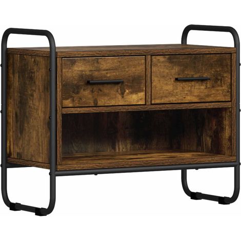 TV Cabinet 60 x 30 x 50 cm Smoked Oak Engineered Wood vidaXL (1/5)