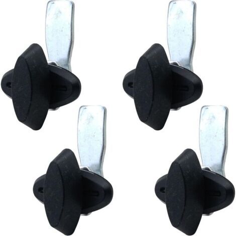 Lot de 4 serrures à came avec poignée en T et bouton pivotant à actionnement manuel, pour le remplacement sur les machines, les tiroirs ou les armoires. (1/4)
