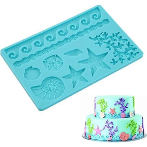 Moules en silicone pour fondant en forme de fleurs et de feuilles, pour créer de magnifiques décorations de gâteaux aux détails soignés. (1/4)