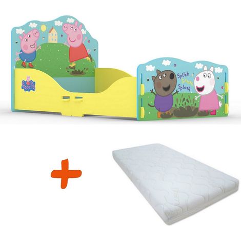 Lit à clipser et Matelas - Peppa Pig Splish Splash Splosh dans la boue - 140x70 cm (1/5)