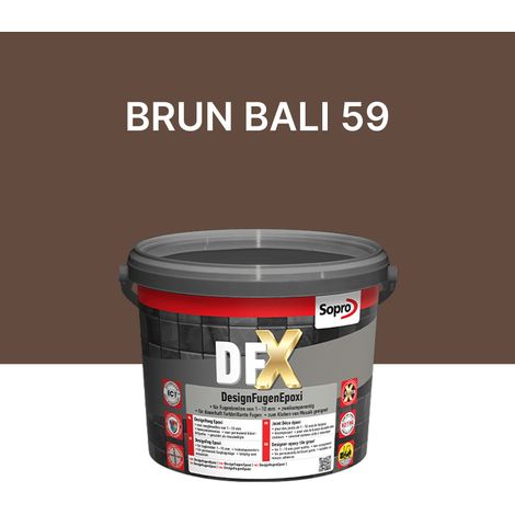 Joint / Colle époxy carrelage et piscine - Brun bali 59 - Sopro DFX - 3 kg