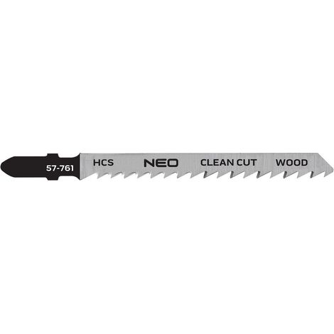 Hojas de sierra de calar neo 6tpi HCS 2 piezas 4 mm diente