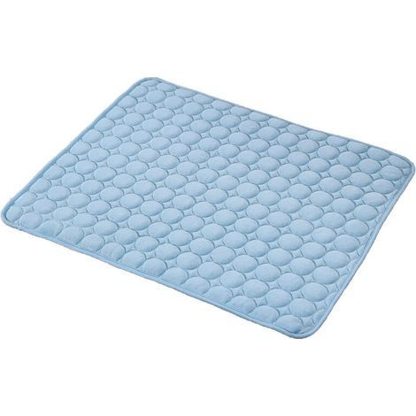 Tapis de Refroidissement pour Chien Coussin de Glace pour Animaux de Compagnie Matelas en Peluche pour Animaux de Compagnie Tapis Frais 102x70cm (1/5)