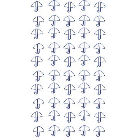 50 attaches-lettres robustes avec finition électrolytique pour scrapbooking et cartes, couleur parapluie bleu résistante (1/5)