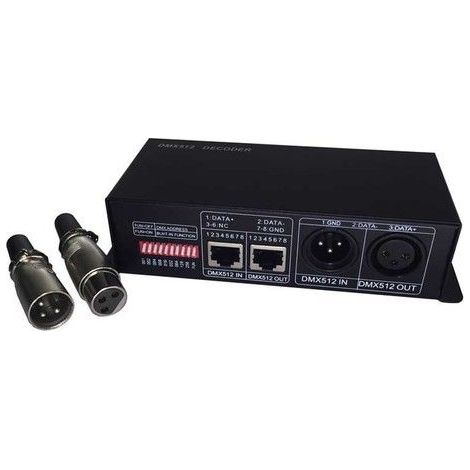 Sysled – Contrôleur DMX 512 pour ruban LED RGB 12V – Pilotage professionnel des animations lumineuses – Compatible avec consoles DMX et USB (1/3)
