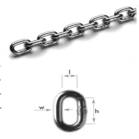 5mm T316 (A4) Stainless Steel Short Link Chain - Sold per meter See Description