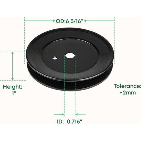 Lawn mower pulley Z 956-1227 756-1227 42" RZT42 LT1040 LT1500--BIEMMEDUE (1/2)