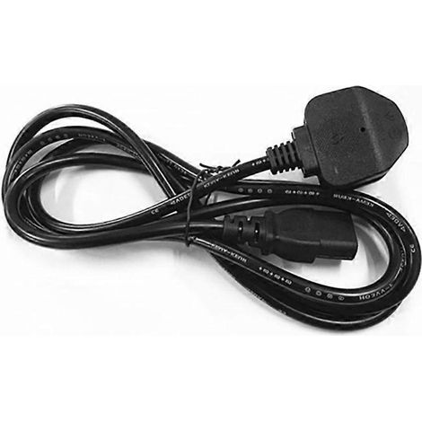 Câble d'alimentation d'extension 3 broches BS1363 vers IEC320 C13 pour bouilloires et imprimante