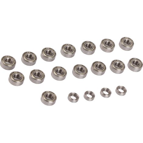 Kit de 19 roulements étanches pour roues de voitures RC Traxxas 1/10 2WD Slash Stampede Rustler (1/5)