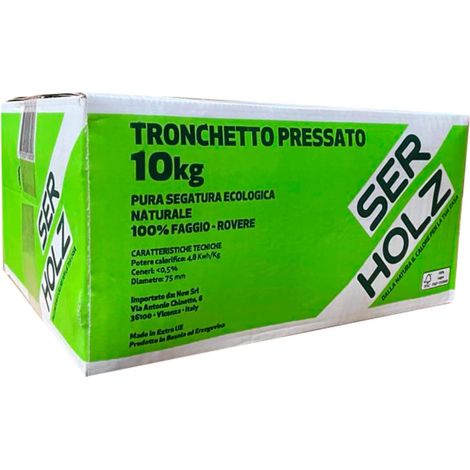 tronchetto di faggio/rovere - scatola da 10 kg