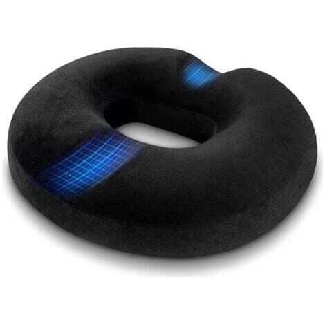 BUNTHAUS Coussin de Siège en Mousse à Mémoire, Coussin Orthopédique pour Coccyx, Coussin Chaise de Bureau, pour Grossesse, Coccyx, plaies de lit, Dos