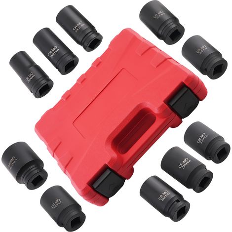 10 Juego de llaves de vaso de impacto de 3/4" y 80mm de longitud 22-41mm (1/5)