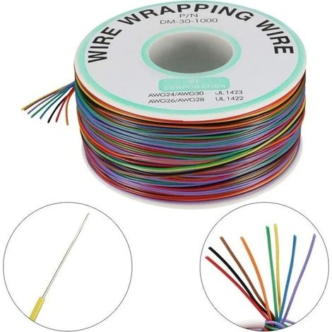 30AWG verzinntes Kupferkabel für die Luftfahrtindustrie, 8 Farben, für Leiterplatten und Flugzeugverbindungen (1/5)
