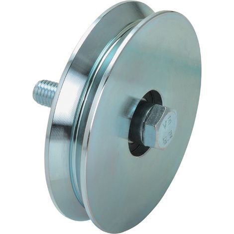 4PZ PL RUOTA X CANCELLO CON BULLONE A 1 CUSCINETTI MM.100 (1/2)