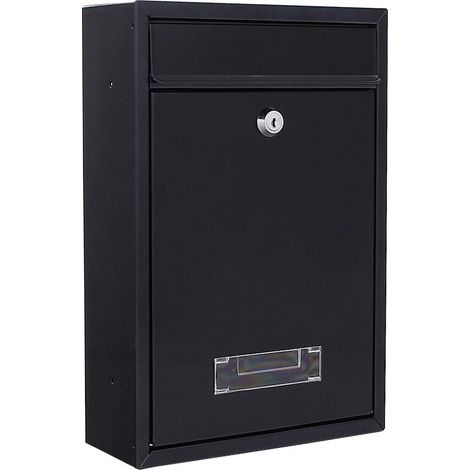 Rottner cassetta postale Tarvis Antracite, in acciaio, con design moderno e compatto, targhetta portanome integrata nella finestra di visualizzazione, serratura a cilindro di colore grigio antracite. (1/5)