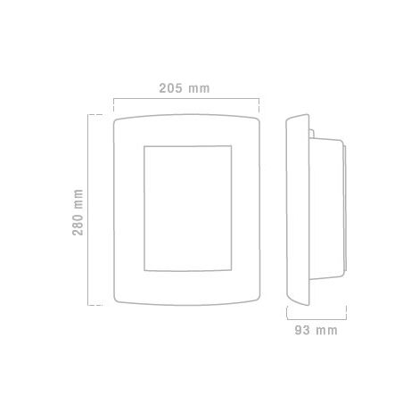 Aplique exterior inox E27 IP44 matel liso (1/3)