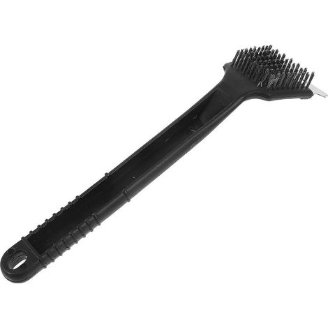 Brosse en acier inoxydable pour nettoyer les déjections d'oiseaux, avec grattoir, accessoire pour cage à oiseaux (1/5)