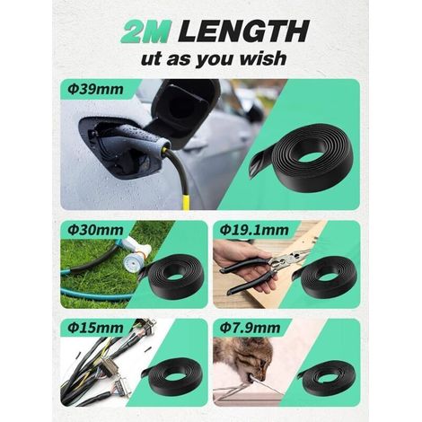 Gaine thermorétractable 3:1 - Ø 7,9 mm et longueur 4 m, gaine thermorétractable au mètre, ruban isolant étanche et gaine thermorétractable pour connexion de câbles électriques, 7 options de diamètre ( (1/5)