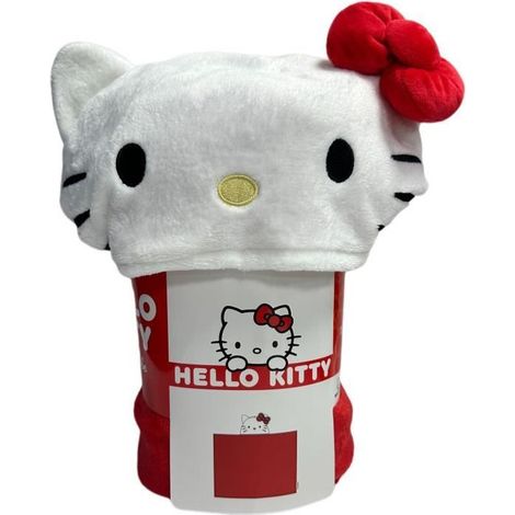Assortiment de 3 couvertures à capuche 3D - Hello Kitty, Gabby et Pat' Patrouille - 120 x 150 cm (1/5)
