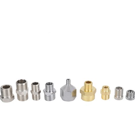 9Pcs Airbrush Connector Set for Air Compressor Spray Gun Adapter Accessories A1-A9 (1/5)