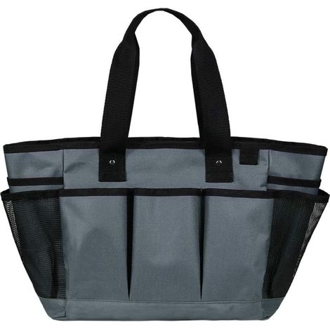 Sac à outils de jardin, sac de rangement étanche avec 11 poches, organiseur de maison pour jardinage intérieur et extérieur, 13,5" x 10,2" x 7,5" (1/5)