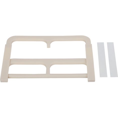 Porte-Chaussons En Plastique Double Couche - Support Mural Adhésif Sans Perçage - Organisateur Pour Salle De Bain Et Entrée - Lot De 1 (1/5)