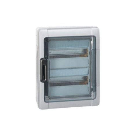 LEGRAND LEG01923 COFFRET PLEXO 3 X 12 MODULES AVEC EMBOUTS À PERFORER DIRECTE IP 65 IK 09 GRIS (1/5)