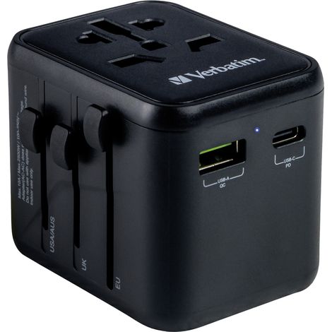 Verbatim 49544 Adapter de elektrischer Stecker Universal Schwarz (1/5)