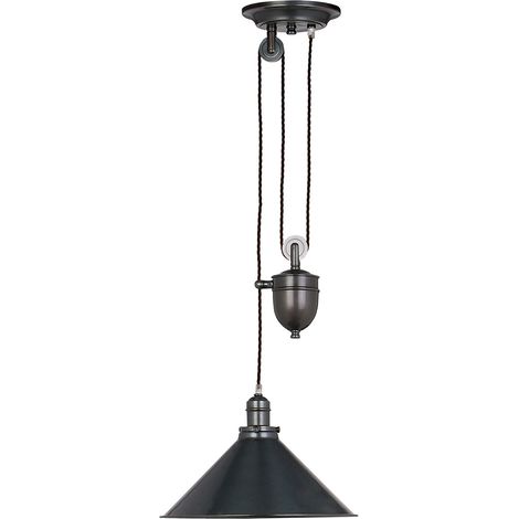 Elstead Provence - Sospensione a soffitto a cupola a 1 luce Bronzo antico, E27 (1/4)