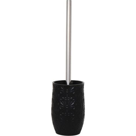 Brosse wc avec support céramique VENISE Noir MSV (1/2)